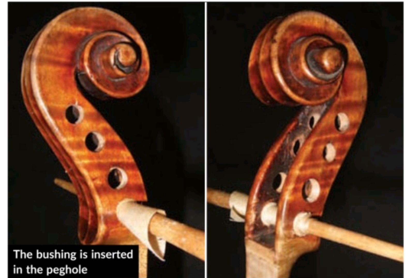 提琴制作的秘密—-一种修复小提琴、中提琴旋轴孔的方法插图6
