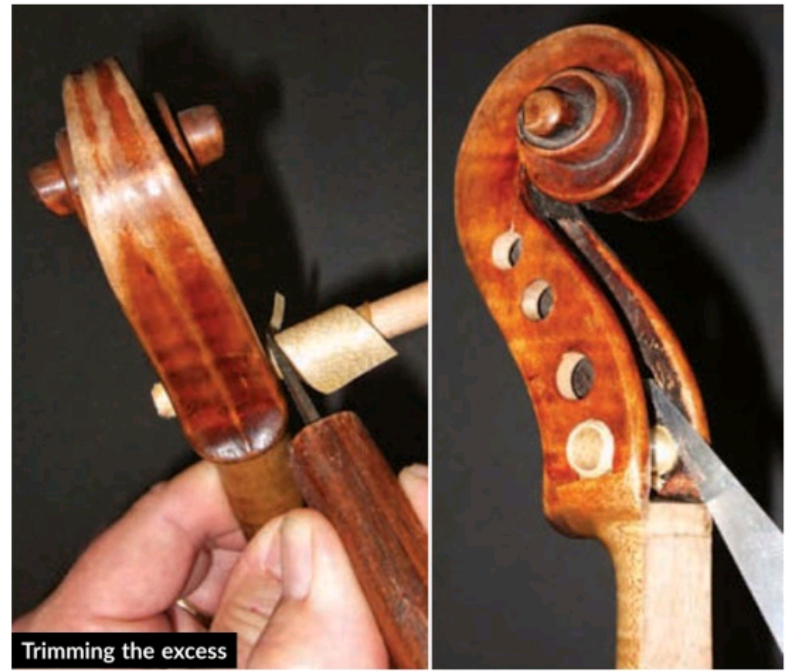 提琴制作的秘密—-一种修复小提琴、中提琴旋轴孔的方法插图7