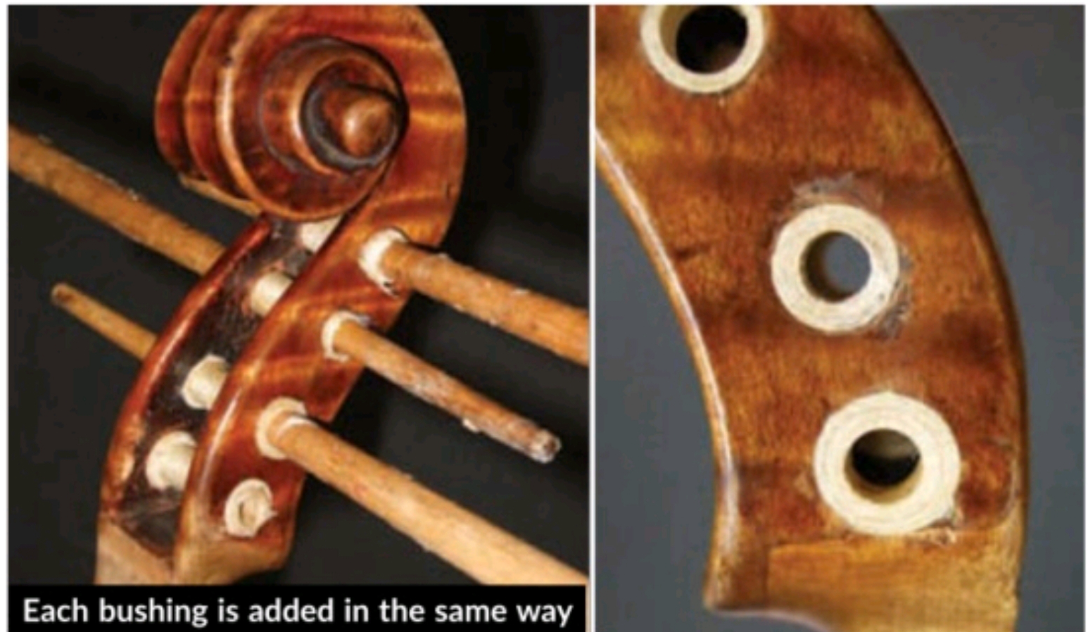 提琴制作的秘密—-一种修复小提琴、中提琴旋轴孔的方法插图8
